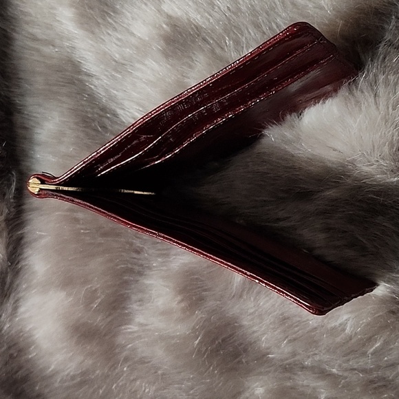 Genuine Eels SKIN Leather Men's Spring Money Clip Bifold Wallet Thin Card Holder - Picture 6 of 7